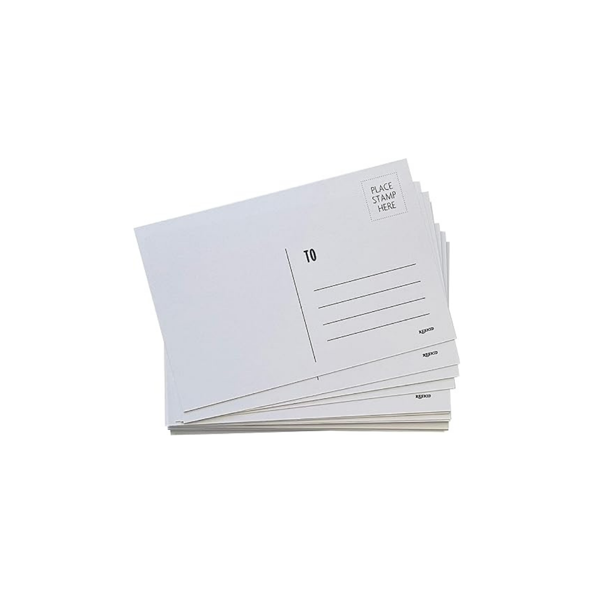 Reskid Blank Postcards for Mailing. 100 White 4x6 Blank Post Cards, Blank Mailable Postcards Set. 14pt Postcard Paper Cardstock, Bulk Post Card Pack.