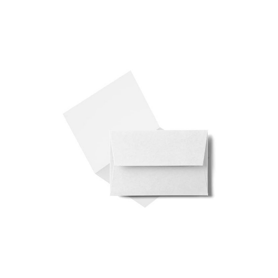 Reskid 50-Pack of Heavyweight 110lb White Blank Cards With Envelopes - 5.5" x 8.5" Folded To 4.25"x 5.5" Blank Greeting Cards And A2 Envelopes - Printable Note Cards With Envelopes (4.25x5.5, inches)